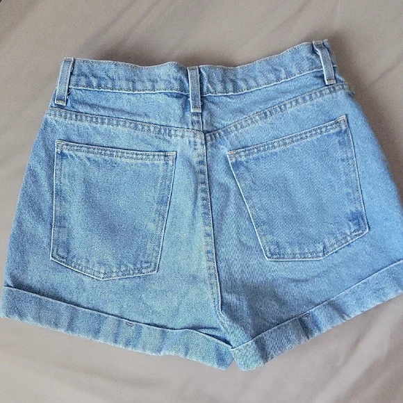 American Apparel Light Blue Jean Shorts - Picture 4 of 10